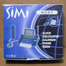 Vintage Simi WC 87 Clock, Calculator, Calendar, Phone, Radio - New in Box