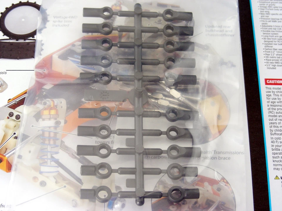 Team Associated RC10 4WD 7pcs Graphite Team Car 3.5mm Tie Rods Turnbuckles Set ! - Image 4 of 4