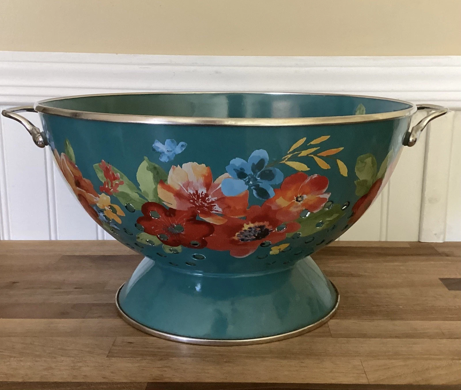 The Pioneer Woman Wildflower Whimsy 5-Quart Colander