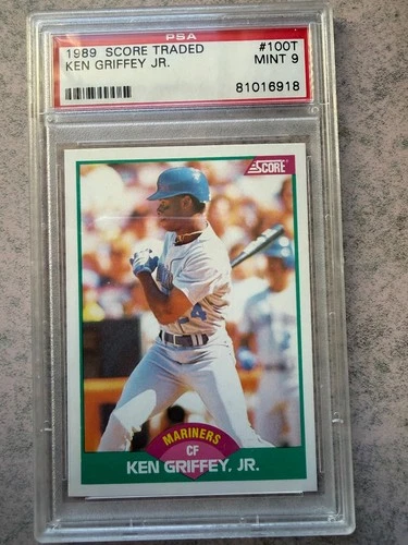 1989 Score Traded #100T Ken Griffey Jr. Rookie Card PSA 9