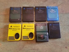 8GB Sony Playstation 2 Memory Cards x8