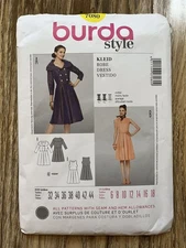 Burda Sewing pattern 7080 Dress US size 6-8-10-12-14-16-18 NEW uncut