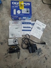 Olympus FE 190 6MP Digital Camera Tested Working With Charger Av Cord And Og Box