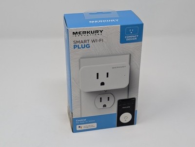Merkury Innovations Wi-Fi Smart Plug (MI-WW118-199W) Compact Design NEW