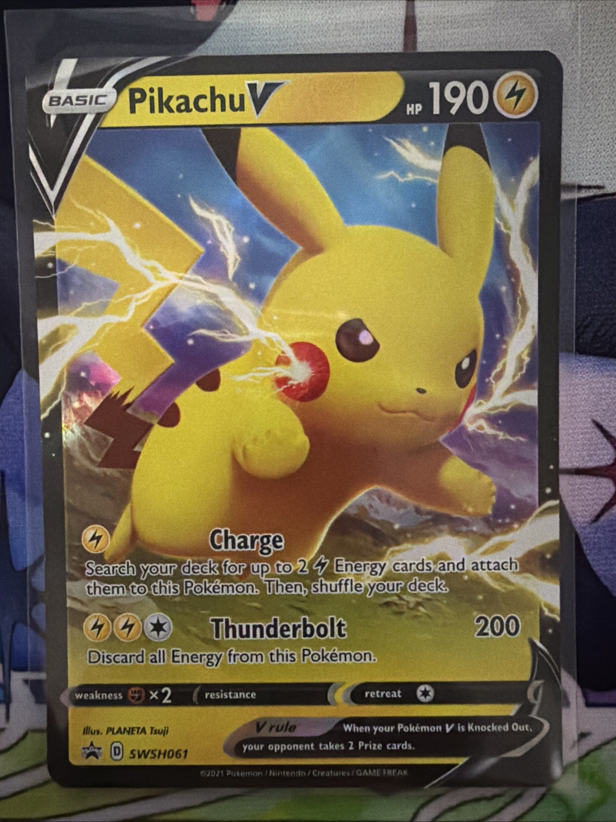 Pikachu V SWSH061 Sword & Shield Black Star Promo NM