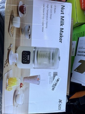 10-in-1 Nut Milk Maker 50oz Almond Soy Oat Dairy-Free Milk Machine Timer US