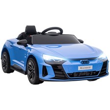 Licensed Audi 12V Electric Ride on Car with Remote Control, Horn Honking, Blue