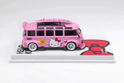 1/64 Volkswagen T1 Hello Kitty Bus With Surf Broad New In BOX SEALED Collectible