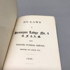 Masonic Bylaws Book 1909 Hennepin Lodge No. 4 A. F. & A. M. Very Good Condition — photo 3