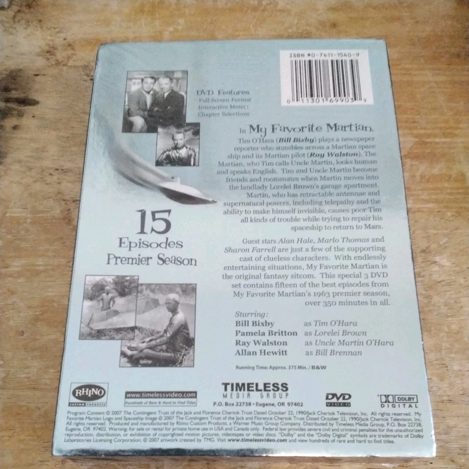 My Favorite Martian - The Best Of (DVD, 3-Disc Set) NEW SEALED! - Image 2 of 3