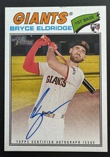 Topps 2026 Heritage Real One Autographs Bryce Eldridge #ROA-BE Giants RC