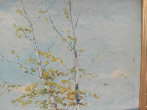 River Landscape Oil Painting On Canvas 1958 Alessio Treviso 50 X 70 Cm - Picture 4 of 10