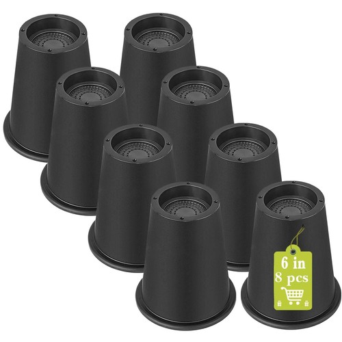 8 Pack Furniture Risers 6 Inch, Bed Risers Heavy Duty for Table Desk ...