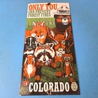 Vintage Forest Service Sign - Smokey Bear Colorado Wilderness Gas Porcelain Sign