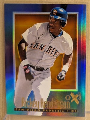 1997 EX 2000 #94 Rickey Henderson Refractor HOF RARE ACETATE WINDOW PREMIUM