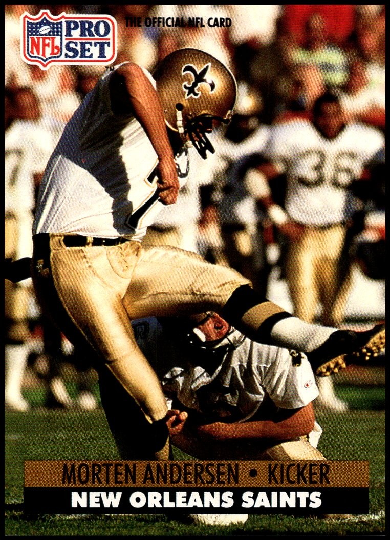 1991 Pro Set #586 Morten Andersen - HOF FREE SHIPPING!