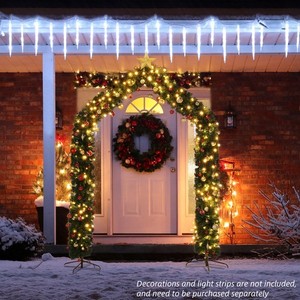 Yescom 8Ft Christmas Arch Decorations PVC Branches for Outdoor Indoor Decor