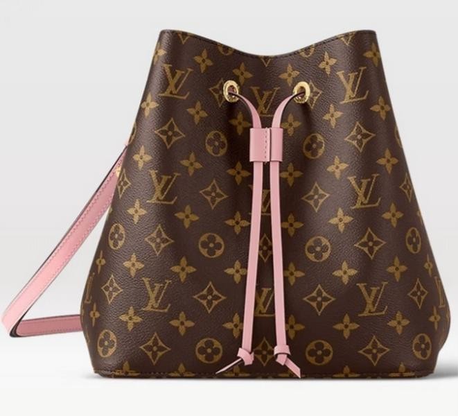SJ0001 Louis Vuitton neonoe Shoulder bucket  Bag MM Brown Canvas Monogram