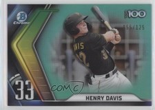 2022 Bowman Chrome Scouts Top 100 Aqua Refractor 55/125 Henry Davis #BTP-33 0c7d