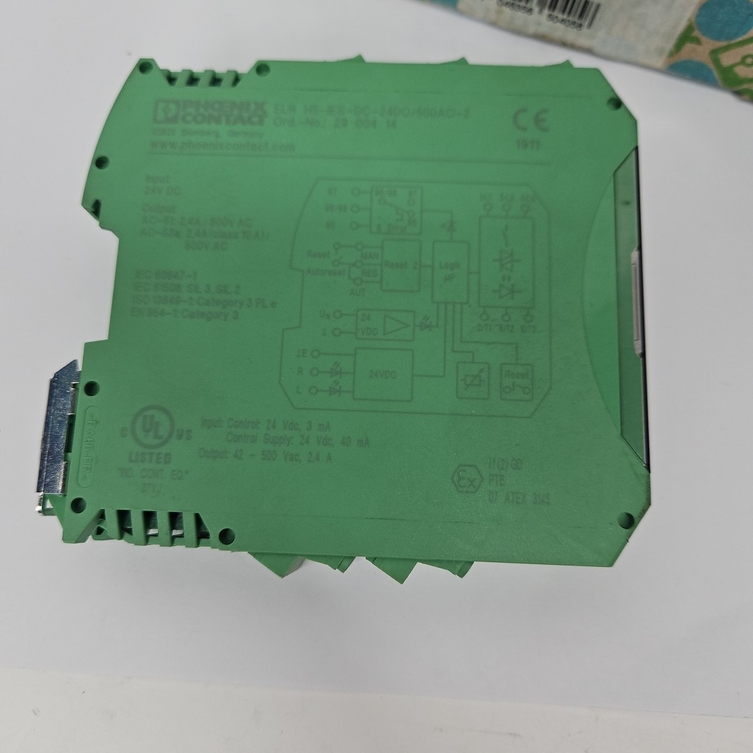 Phoenix Contact ELR H5-IES-SC-24DC/500AC-2 Hybrid Motor Starter Module Unit Box