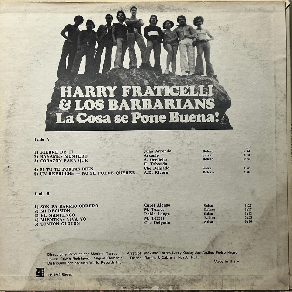 Latin Harry Fraticelli & Los Barbarians - La Cosa Se Pone Buena! 4 Points - Image 2 of 4