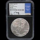 2024 (P) $1 Silver American Eagle Star Privy PCGS MS70  FDOI Edmund Moy Signed
