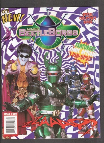 Saban's Beetle Borgs #4 (1997) RARE Special Collector Magazine ZZAAAP Comics