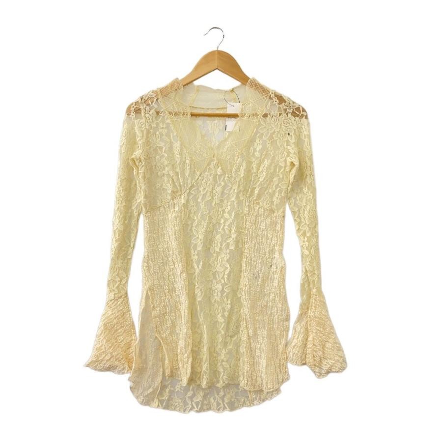 AMERI Combination Lace Top Long Sleeve Blouse FRE… - image 1