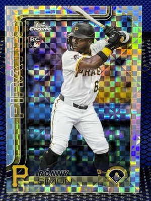 2025 Topps Chrome Update RONNY SIMON X-Fractor Refractor Pirates RC Rookie Card