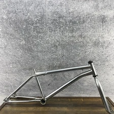 Vintage BMX Bike Frame Fork Set 20" Chrome Old School Freestyle 80s 90s