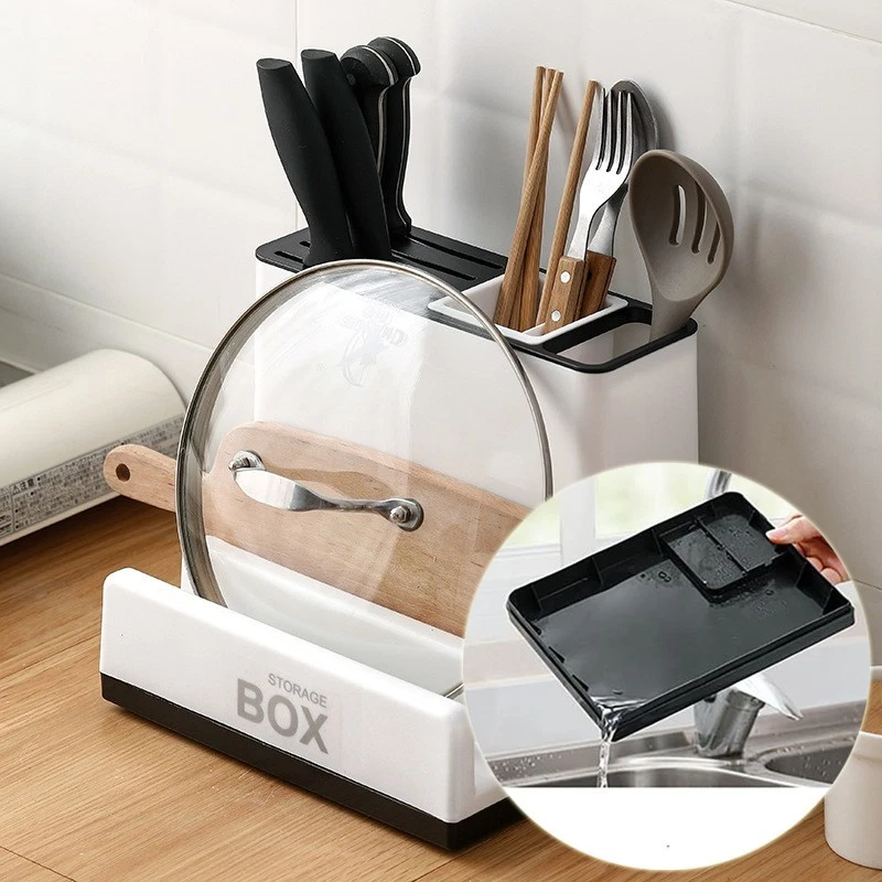 Tableware Storage Holders Kitchen Knife Plastic Storages Racks For Kitchen Conve
Opens in a new wind