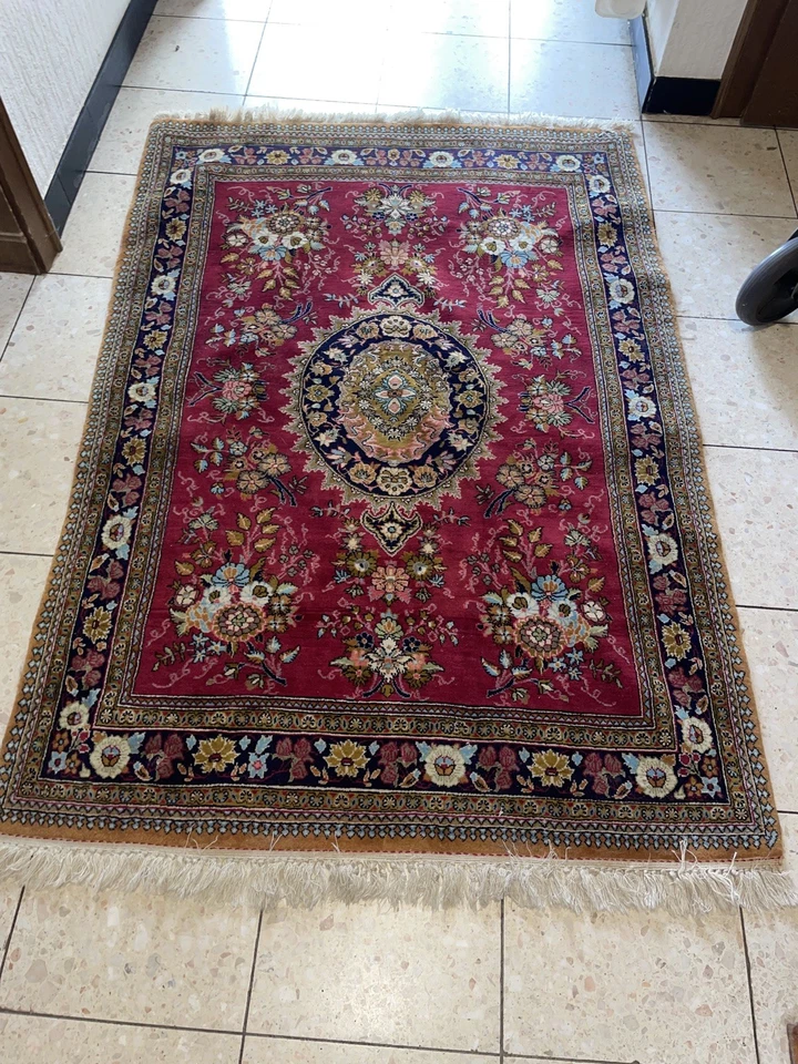 🕌 Kleiner Orientteppich Perserteppich Handgeknüpft – ca. 155 x 107  cm - Bild 4 von 4