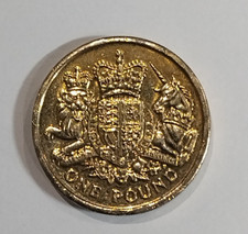 2015 CIRCULATED £1 ROYAL ARMS One Pound Old Style Round Coin Elizabeth II