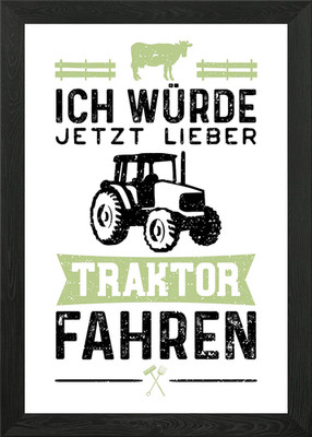 Ich Wrde Jetzt Lieber Tra gerahmtes Wandbild Poster Leinwanddruck Bild