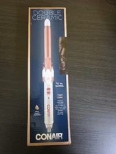 NIB Conair Double Ceramic 3/4” Barrel Curling Iron for Tight Curls Turbo Heat