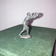 Baseball Player Figure Catcher/Pitcher Metal Handcrafted Pewter