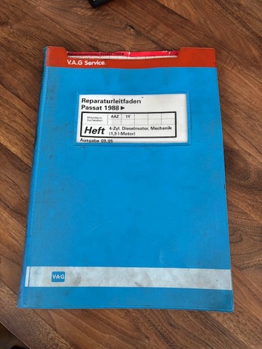 VW Reparatur Leitfaden PASSAT 1988 4 ZYL. DIESELMOTOR MECHANIK AAZ 1Y 09/1995