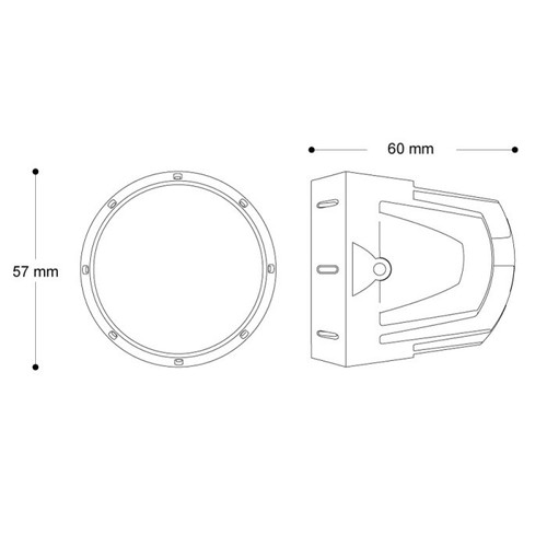 BARRACUDA FARETTO PROFONDITA + POSIZIONE OMOLOGATO LED ALLUMINIO CNC MOTO - Foto 6 di 9