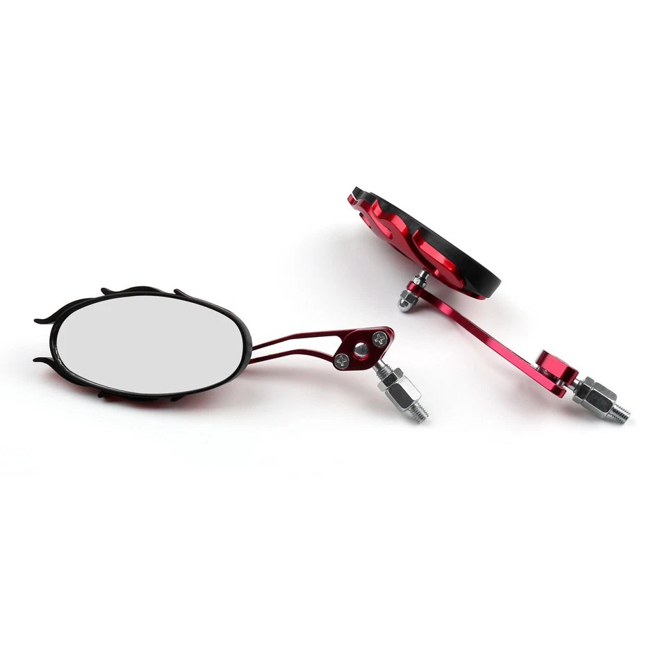 Universal Motorcycle Rearview Mirrors Rear View Mirror 8mm 10mm Red #8 Foto 4 de 4