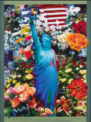 PETER MAX Land der freien Heimat der Tapferen II, 2005 - Mischtechnik Gemälde