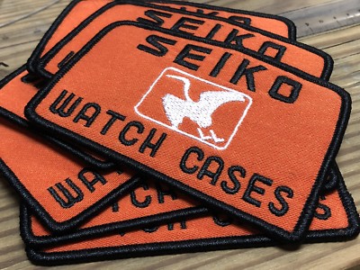 PLEASE READ - Vintage SEIKO WATCH CASES PATCH - 2.4  x 3.4 