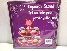 NIP NEW Valentine Heart Love Polka Dots Cupcake Stand Cardboard