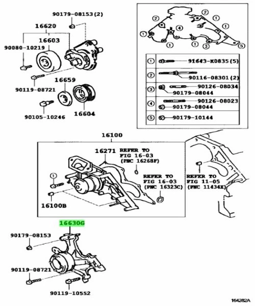 TOYOTA LEXUS GS460 430 350 PULLEY IDLER Genuine JDM OEM 16630-50011 - Image 2 of 2