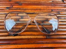 Marcolin Audrey 1100 Vintage Brown Oval Sunglasses Italy FRAMES ONLY 55-15-130