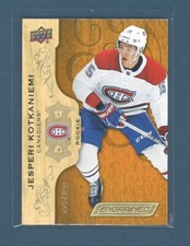 Jesperi Kotkaniemi 2018-19 Upper Deck Engrained #65 Rookie (RC) #'d /299