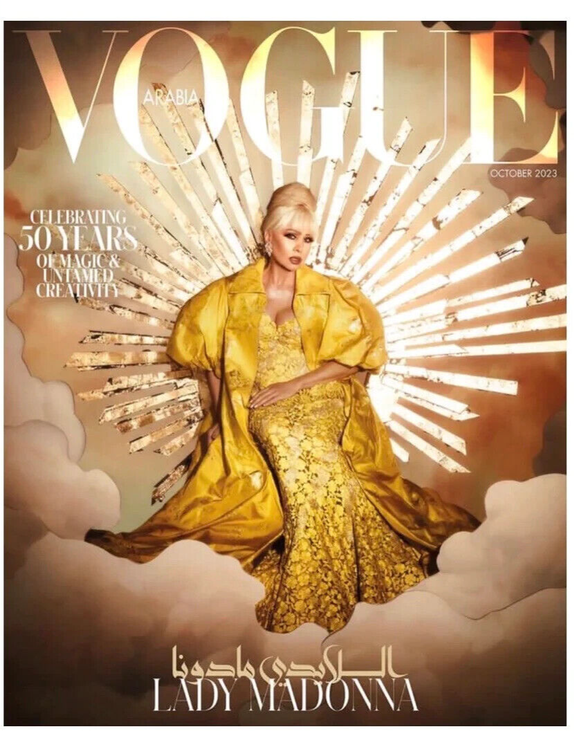 Vogue Magazine Arabia October 2023 Lady Madonna by Nima Benati NEW