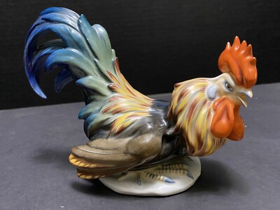 Rosenthal Porcelain Rooster Cockerel Figurine 1195 J Feldtmann Bavaria Germany