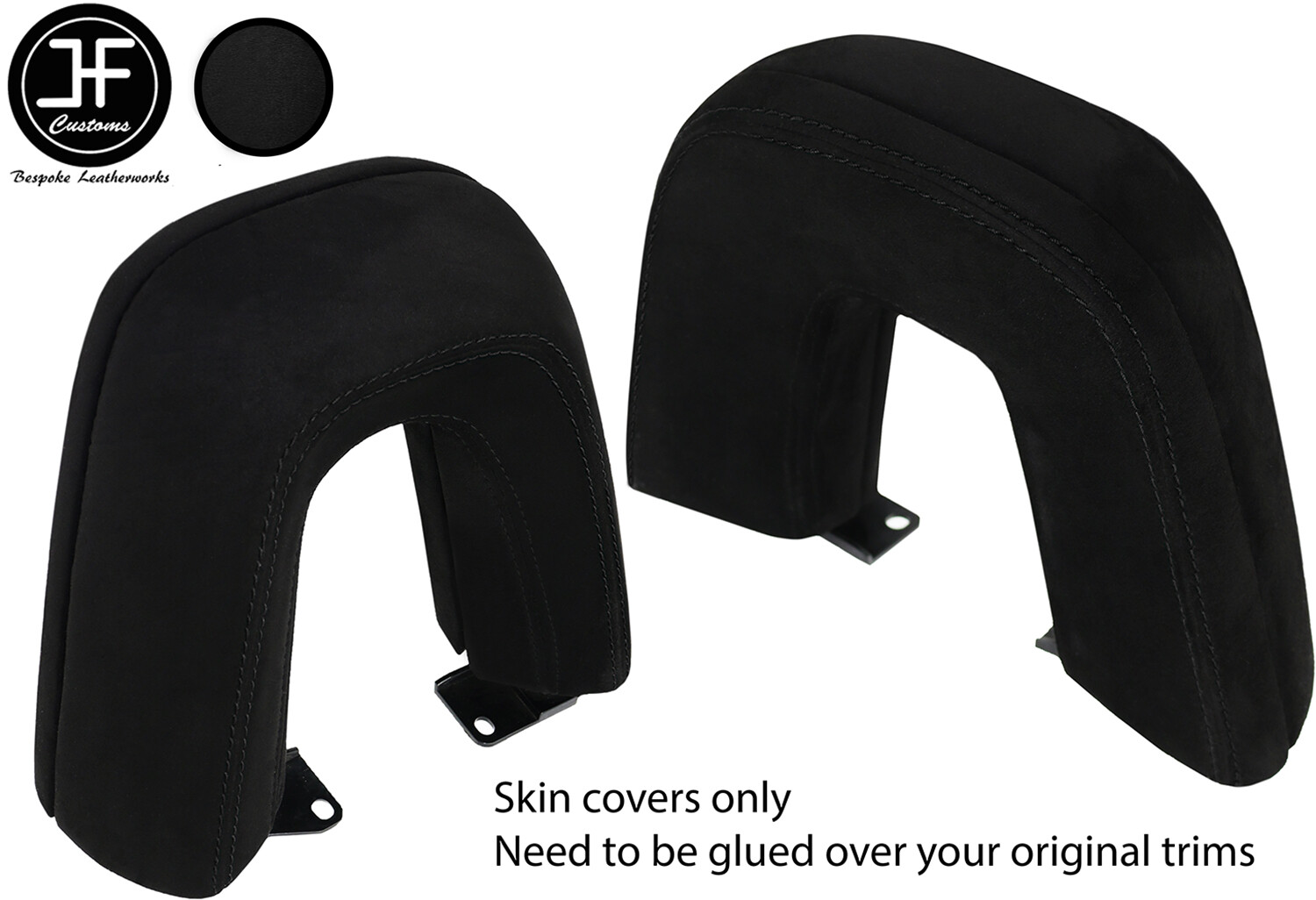 BLACK STITCHING ROLL OVER BAR LUXE SUEDE COVERS FITS BMW Z4 E89 2009