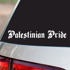 Palestinian Pride Vinyl Sticker Country Pride all size chrome and regular colors