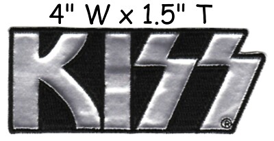 KISS LOGO - EMBROIDERED PATCH - BRAND NEW - MUSIC BAND 4415